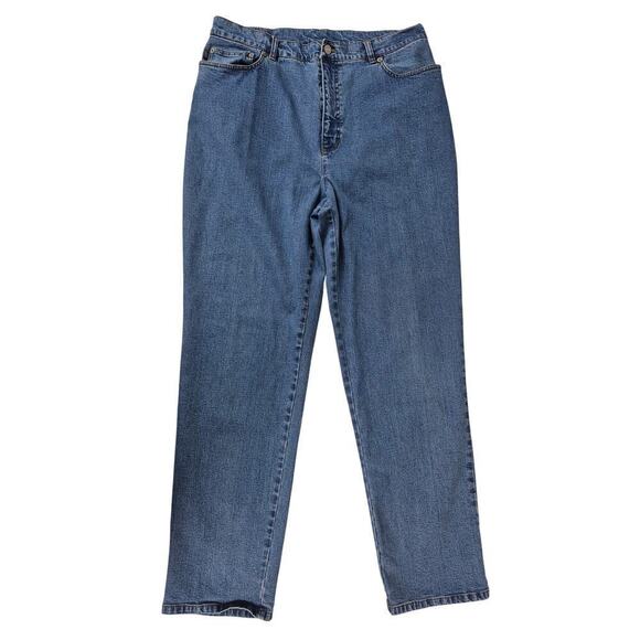 Lauren Jeans Co. Ralph Lauren Denim Blue Jeans Straight Leg Women Sz 16 - Picture 1 of 7